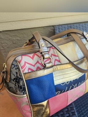 COACH Patchwork Handbag, Vintage Coach Purse